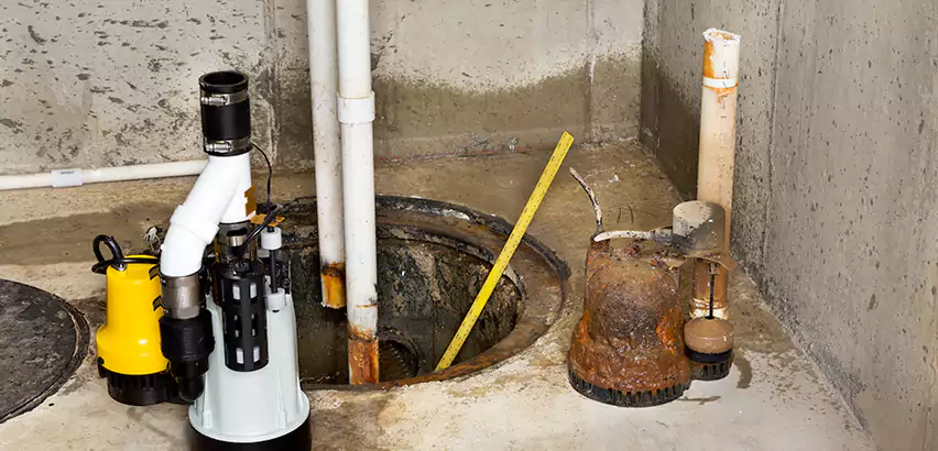 Installing Sump Pump in Finished Basement in Kings Park, NY